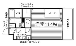 (仮称)佐賀鍋島3丁目学生マンション 1Kの間取図画像