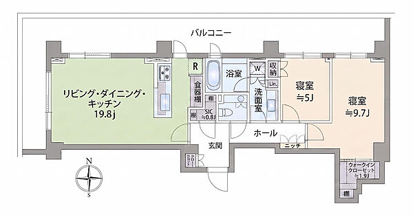 間取りを拡大表示