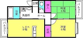 大中マンション 105 ｜ 兵庫県加古郡播磨町南大中3丁目6-13（賃貸アパート2LDK・1階・49.69㎡） その2