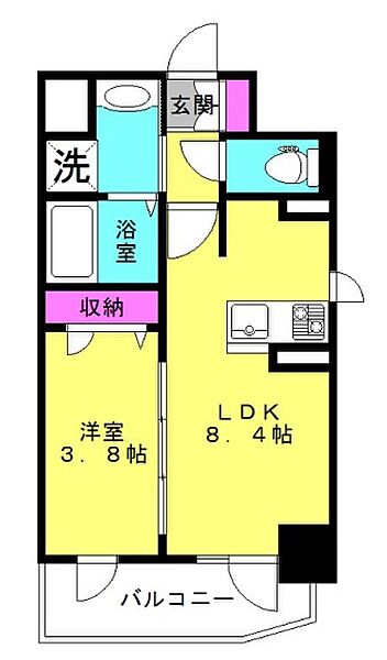 ファーストエフレシア高砂駅前 407｜兵庫県高砂市高砂町浜田町1丁目(賃貸マンション1LDK・4階・29.79㎡)の写真 その2