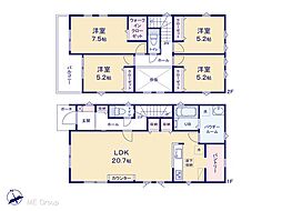 流山市江戸川台西2丁目　1期　新築一戸建て　全2棟