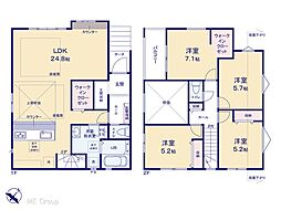 柏市加賀2丁目　7期　新築一戸建て 全1棟