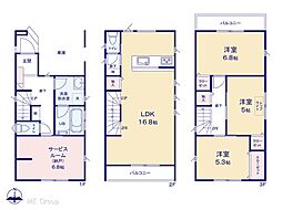 川口市伊刈 4期 新築一戸建て 全3棟
