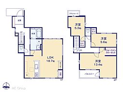柏市高田 6期 新築一戸建て 全2棟