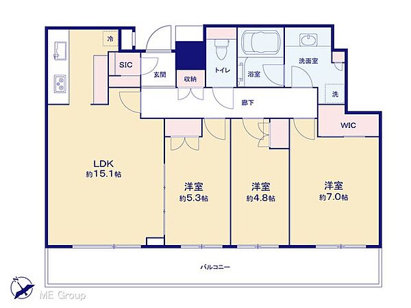間取りを拡大表示