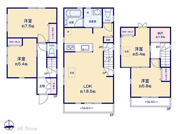 間取りを拡大表示