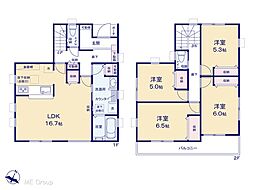 春日部市西金野井 3期 新築一戸建て 全2棟