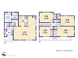草加市中根3丁目 1期 新築一戸建て 全1棟