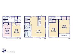 足立区関原2丁目 新築一戸建て 全1棟