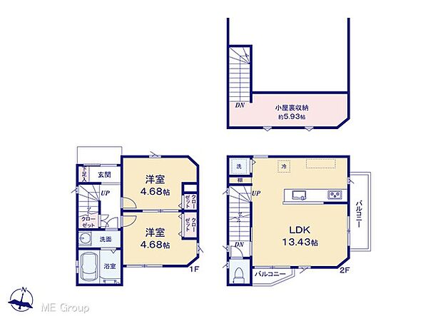 間取りを拡大表示