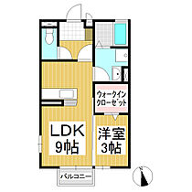 モデラート  ｜ 長野県上田市中之条（賃貸アパート1LDK・1階・33.39㎡） その2