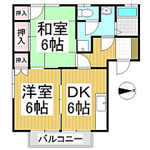 ガーデンヒルズ  ｜ 長野県上田市上田原（賃貸アパート2DK・2階・43.00㎡） その2