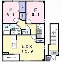 長野県上田市仁古田（賃貸アパート2LDK・2階・69.59㎡） その2