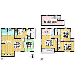 岩門一戸建 4LDKの間取り