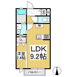 EarlGrey 1階1LDKの間取り