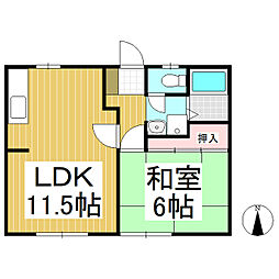 サンライフ31 1LDKの間取図画像