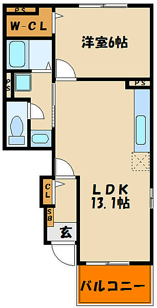 アバンツァート　西島 ｜兵庫県明石市大久保町西島(賃貸アパート1LDK・1階・45.34㎡)の写真 その3