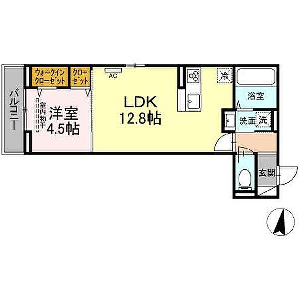 D-roomTSUCHIYA 201｜広島県福山市本庄町中1丁目(賃貸アパート1LDK・2階・41.99㎡)の写真 その2