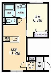 間取図画像 1LDK