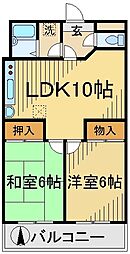 ストゥリーム21 2LDKの間取図画像