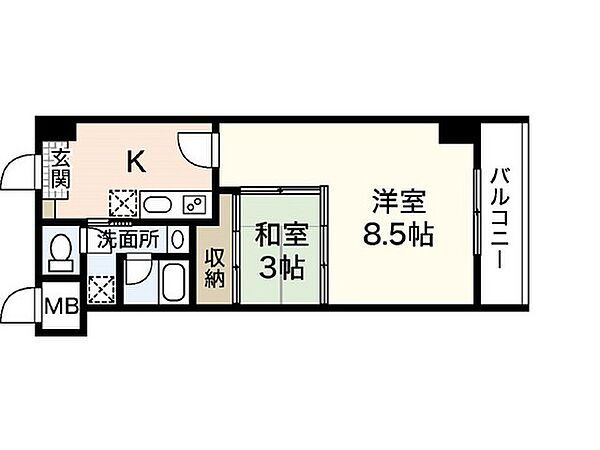 センチュリー相原 ｜広島県広島市佐伯区五日市5丁目(賃貸マンション2K・4階・33.30㎡)の写真 その2