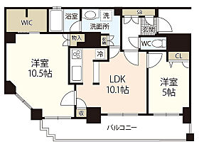 ジェイシティ八丁堀  ｜ 広島県広島市中区八丁堀（賃貸マンション2LDK・5階・61.04㎡） その2