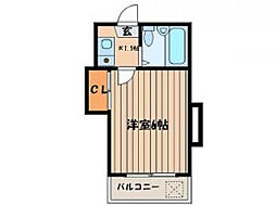 グランツ安芸長束(旧：レオパレス安芸長束) 1階1Kの間取り