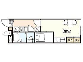 レオパレスグローリーＭＨＫＹ  ｜ 広島県広島市安佐南区川内3丁目（賃貸アパート1K・2階・22.35㎡） その2