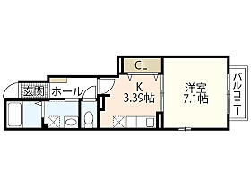 グラースメゾン2号棟  ｜ 広島県広島市西区井口1丁目（賃貸アパート1K・1階・32.90㎡） その2