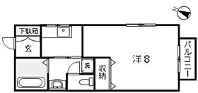 広島県廿日市市本町（賃貸アパート1K・1階・26.40㎡） その2