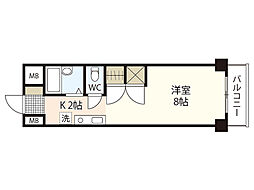 第3西十日市ビル ワンルームの間取図画像