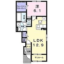 5th Avenue　Ｂ  ｜ 広島県広島市佐伯区八幡5丁目（賃貸アパート1LDK・1階・50.49㎡） その2