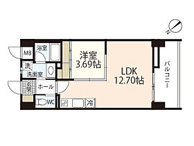 Ｇｒａｎｄ　Ｓｔａｇｅ’24  ｜ 広島県広島市西区福島町2丁目（賃貸マンション1LDK・7階・39.33㎡） その2