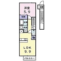 エクセレントS  ｜ 広島県広島市安佐南区古市3丁目（賃貸アパート1LDK・2階・41.98㎡） その2