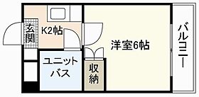 第六若宮ビル  ｜ 広島県広島市西区楠木町1丁目（賃貸マンション1K・6階・17.01㎡） その2