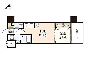 S-RESIDENCE空港通りawesome  ｜ 広島県広島市西区西観音町（賃貸マンション1LDK・6階・29.76㎡） その2