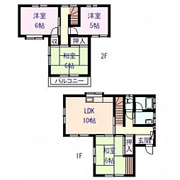 大利貸家 4LDKの間取り
