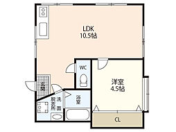 吉田ビル 1LDKの間取図画像
