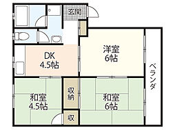 丸佐ビル 3階3DKの間取り