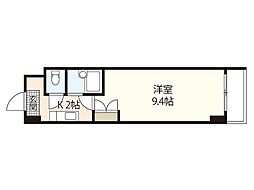 Ｗｉｎｇ　ＳＴＫ 7階1Kの間取り