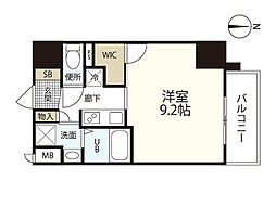 I-STAGE住吉町 5階1Kの間取り