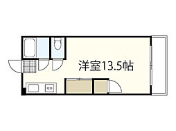 木村ビル ワンルームの間取図画像