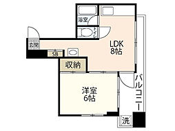 三上ビル 3階1LDKの間取り