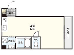 みかみビル ワンルームの間取図画像