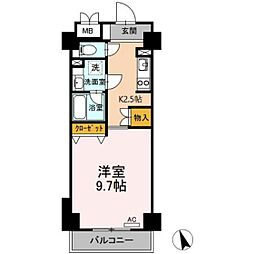 T-1FLAT 1階1Kの間取り