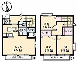 サニーコート　Ｂ棟 1階3LDKの間取り