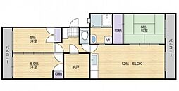 ロイヤルシマモト 2階3SLDKの間取り