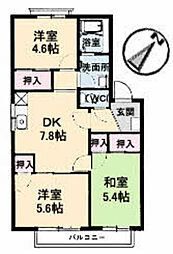 ヴィラ・シーハイル 1階3DKの間取り
