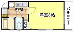 山根ビル光南 1Kの間取図画像