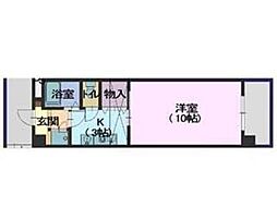 プティ・リビエール 1Kの間取図画像